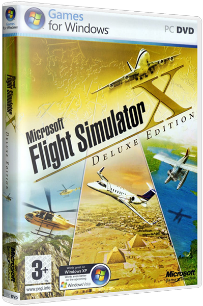 Microsoft Flight Simulator X (Deluxe Edition) + Разгон (Набор дополнений) [Лицензия]