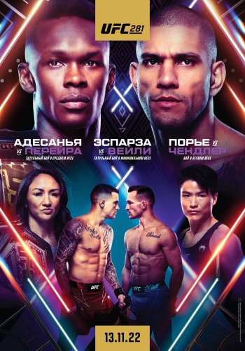 Смешанные единоборства. ММА. UFC 281: Adesanya vs. Pereira. Main Card [12.11] (2022) IPTV 1080i