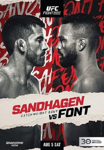 Смешанные единоборства. ММА. UFC on ESPN 50: Сэндхаген vs. Фонт. Full Event [05.08] (2023) IPTV 720р | 50fps