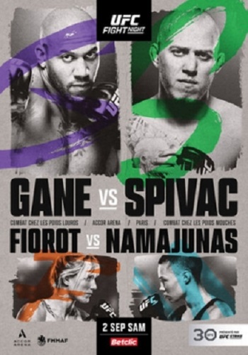 Смешанные единоборства. ММА. UFC Fight Night 226: Gane vs. Spivac. Full Event [02.09] (2023) IPTVRip 720р