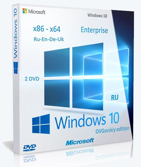 Microsoft® Windows® 10 Ent 1803 RS4 x86-x64 RU-en-de-uk by OVGorskiy® 05.2018 2DVD [Multi/Ru]