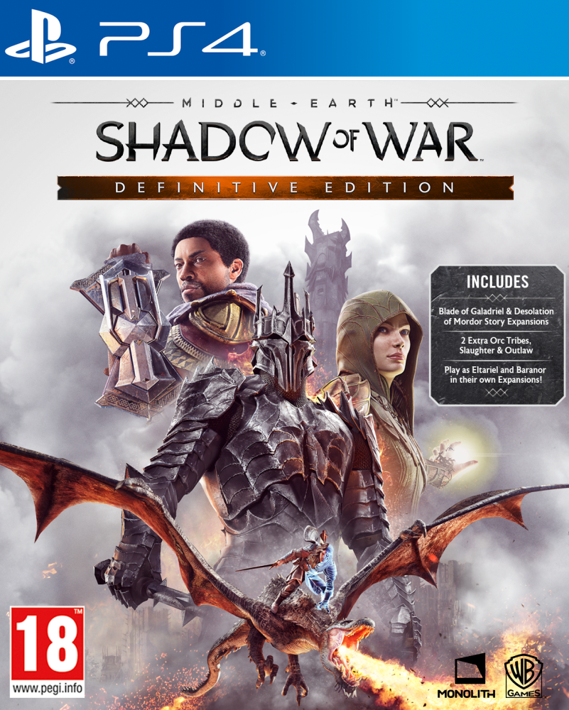 [PS4] Middle-earth: Shadow of War Definitive Edition / Средиземье: Тени Войны [EUR] [RUS/Multi] [1.18] [Repack]